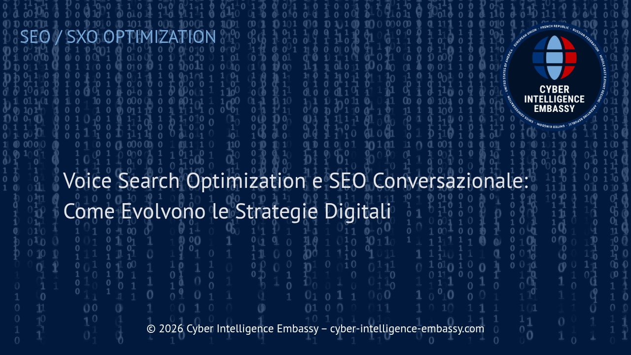 Voice Search Optimization e SEO Conversazionale: Come Evolvono le Strategie Digitali