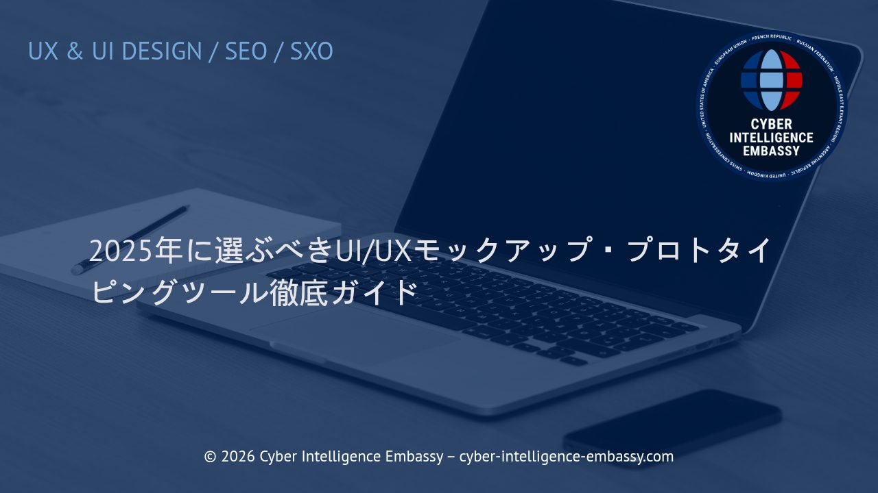 2025年に選ぶべきUI/UXモックアップ・プロトタイピングツール徹底ガイド