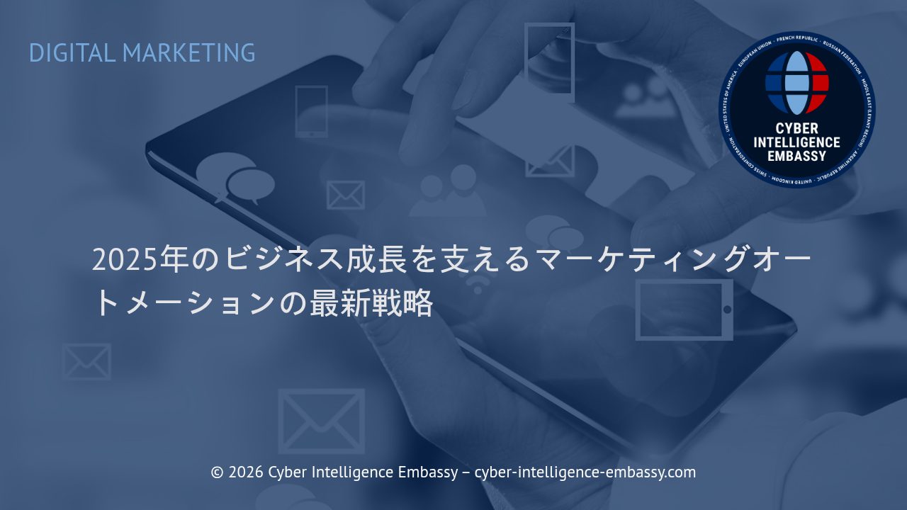 2025年のビジネス成長を支えるマーケティングオートメーションの最新戦略