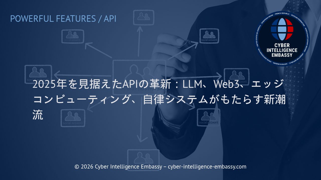 2025年を見据えたAPIの革新：LLM、Web3、エッジコンピューティング、自律システムがもたらす新潮流