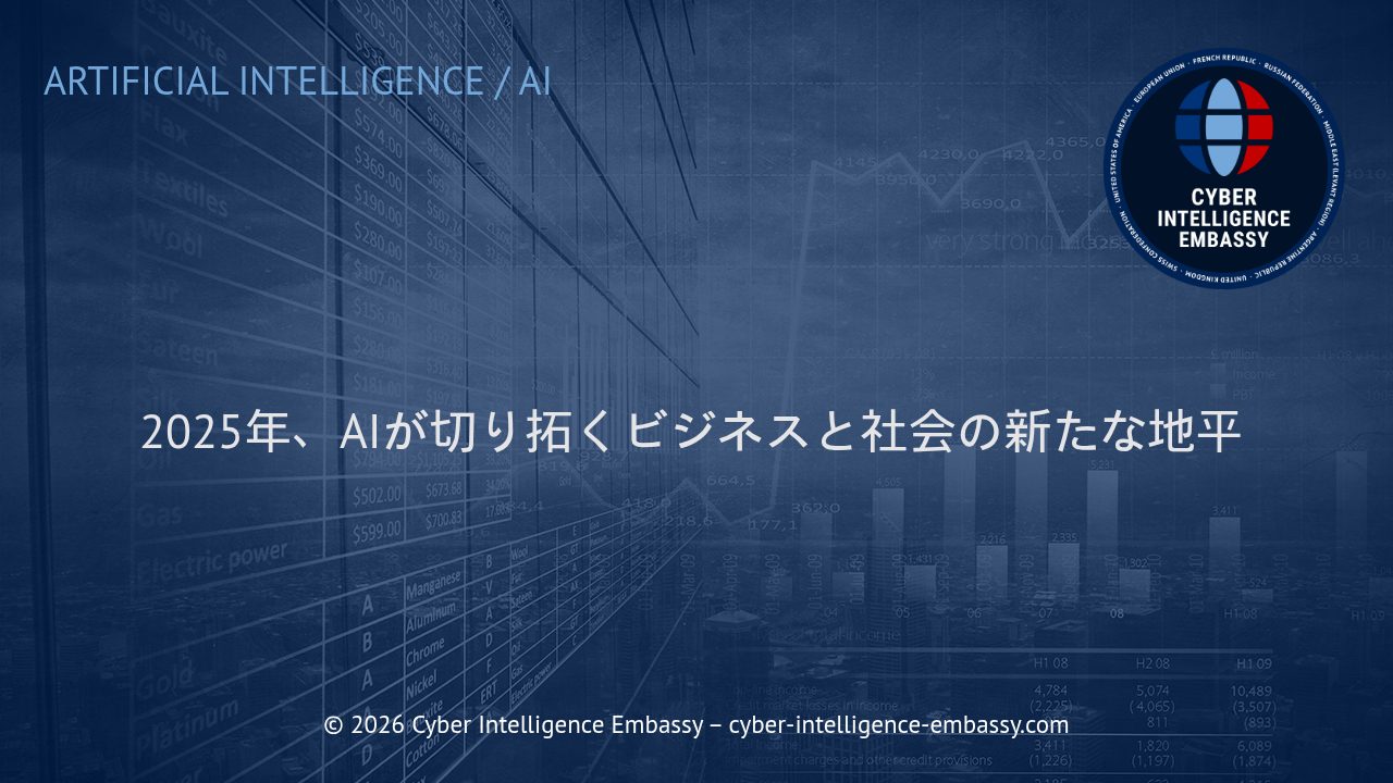 2025年、AIが切り拓くビジネスと社会の新たな地平