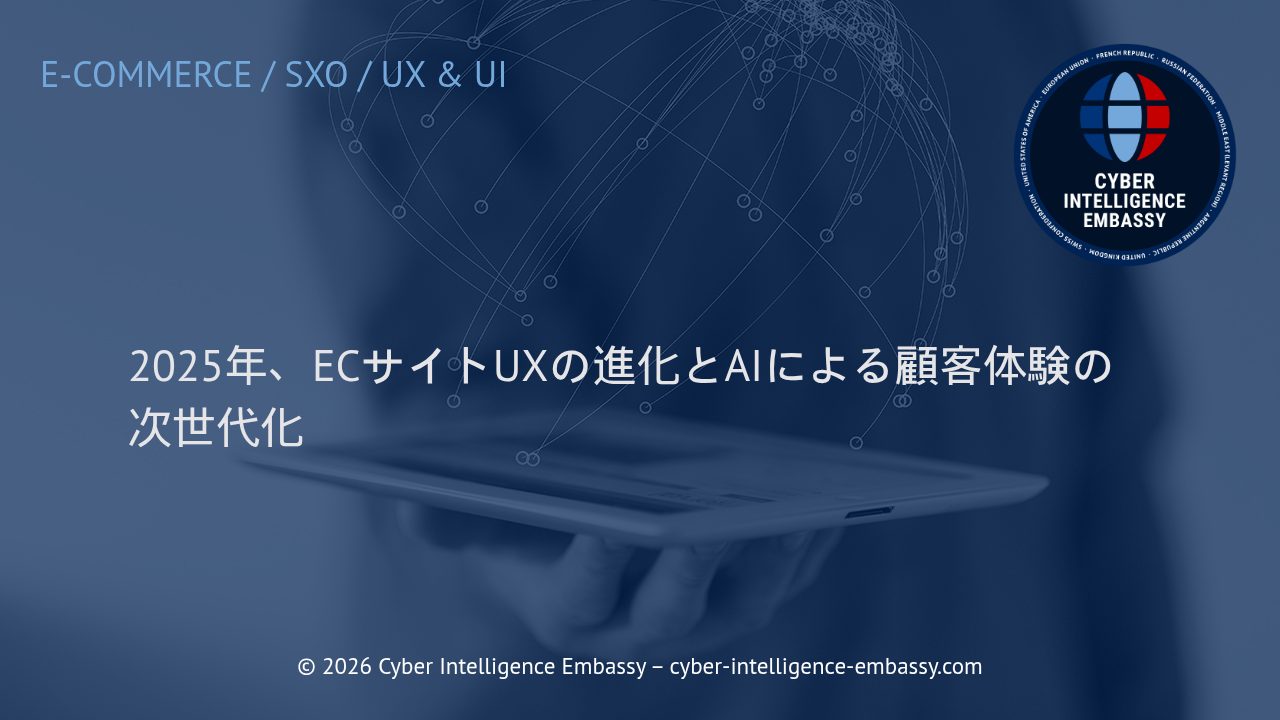 2025年、ECサイトUXの進化とAIによる顧客体験の次世代化