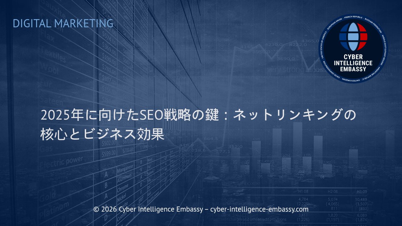2025年に向けたSEO戦略の鍵：ネットリンキングの核心とビジネス効果