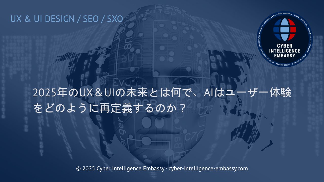 2025年に向けたUX＆UIの進化とAIが拓く新たなユーザー体験