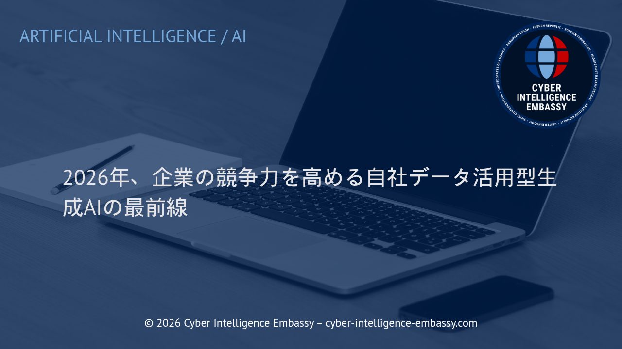 2026年、企業の競争力を高める自社データ活用型生成AIの最前線