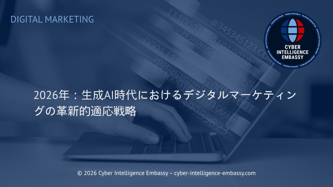 2026年：生成AI時代におけるデジタルマーケティングの革新的適応戦略