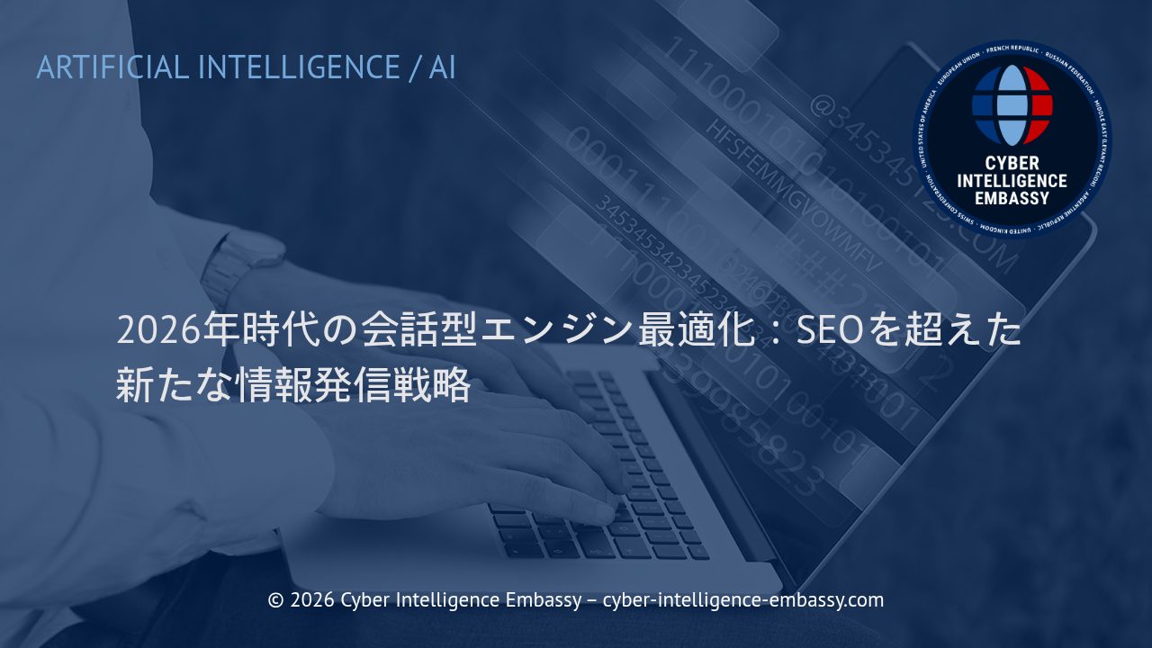 2026年時代の会話型エンジン最適化：SEOを超えた新たな情報発信戦略