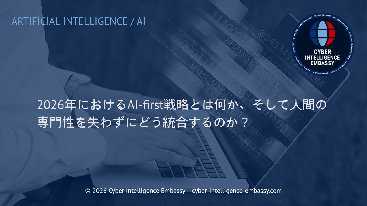 2026年におけるAI-first戦略とは何か、そして人間の専門性を失わずにどう統合するのか？