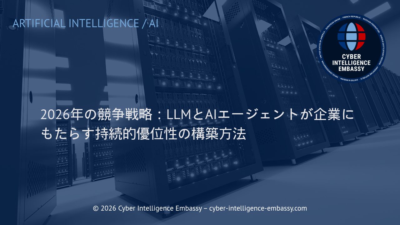 2026年の競争戦略：LLMとAIエージェントが企業にもたらす持続的優位性の構築方法
