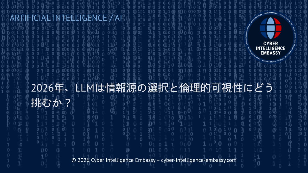 2026年、LLMは情報源の選択と倫理的可視性にどう挑むか？