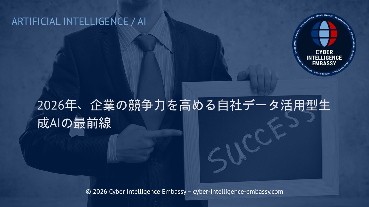 2026年、企業の競争力を高める自社データ活用型生成AIの最前線