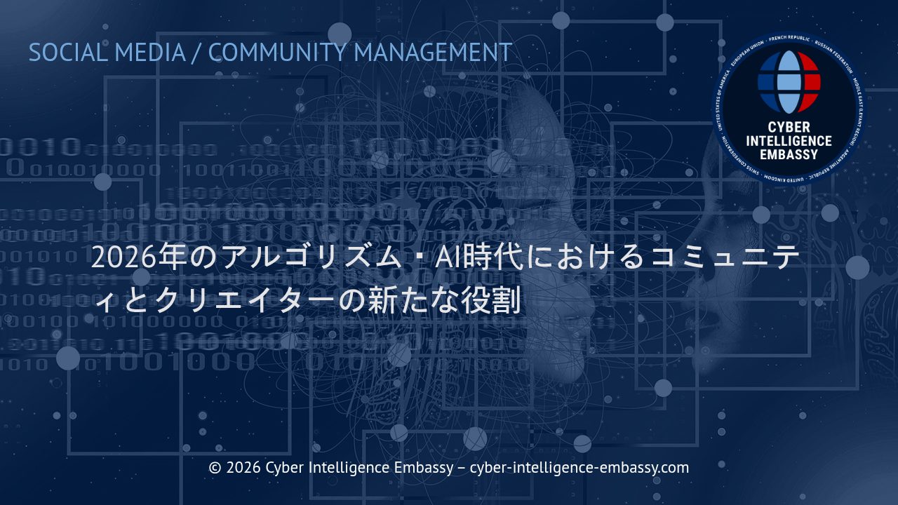 2026年のアルゴリズム・AI時代におけるコミュニティとクリエイターの新たな役割