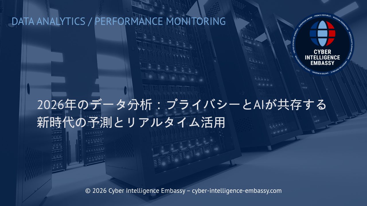 2026年のデータ分析：プライバシーとAIが共存する新時代の予測とリアルタイム活用