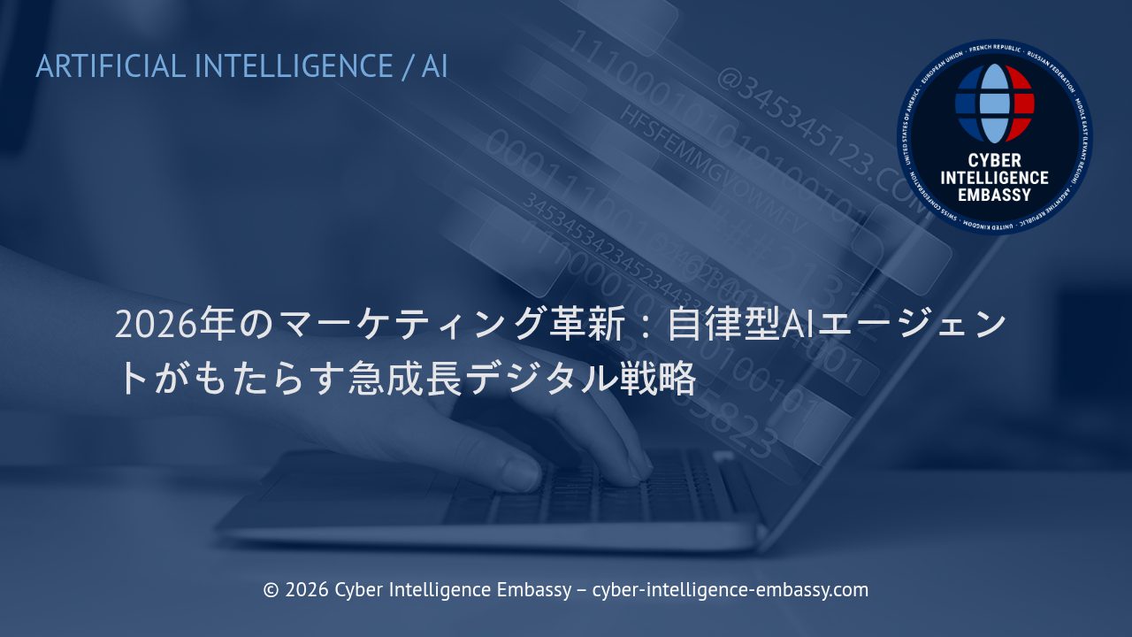 2026年のマーケティング革新：自律型AIエージェントがもたらす急成長デジタル戦略