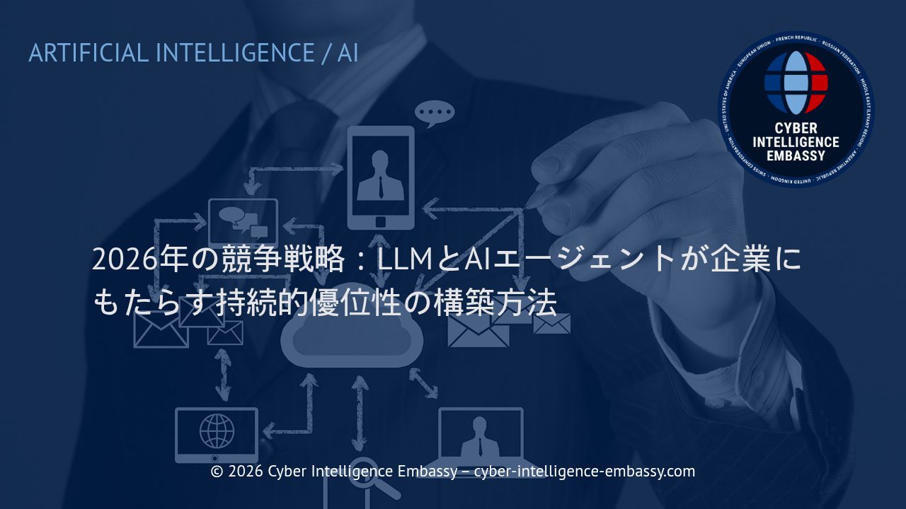2026年の競争戦略：LLMとAIエージェントが企業にもたらす持続的優位性の構築方法