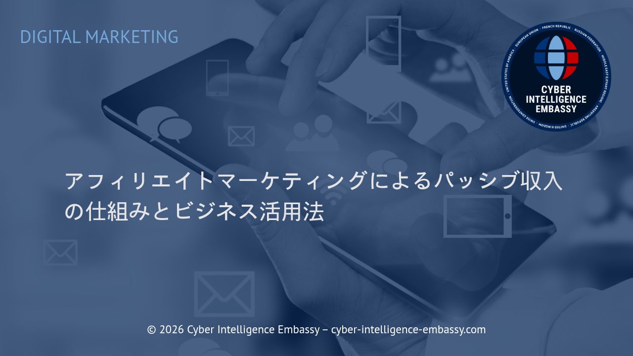 アフィリエイトマーケティングによるパッシブ収入の仕組みとビジネス活用法