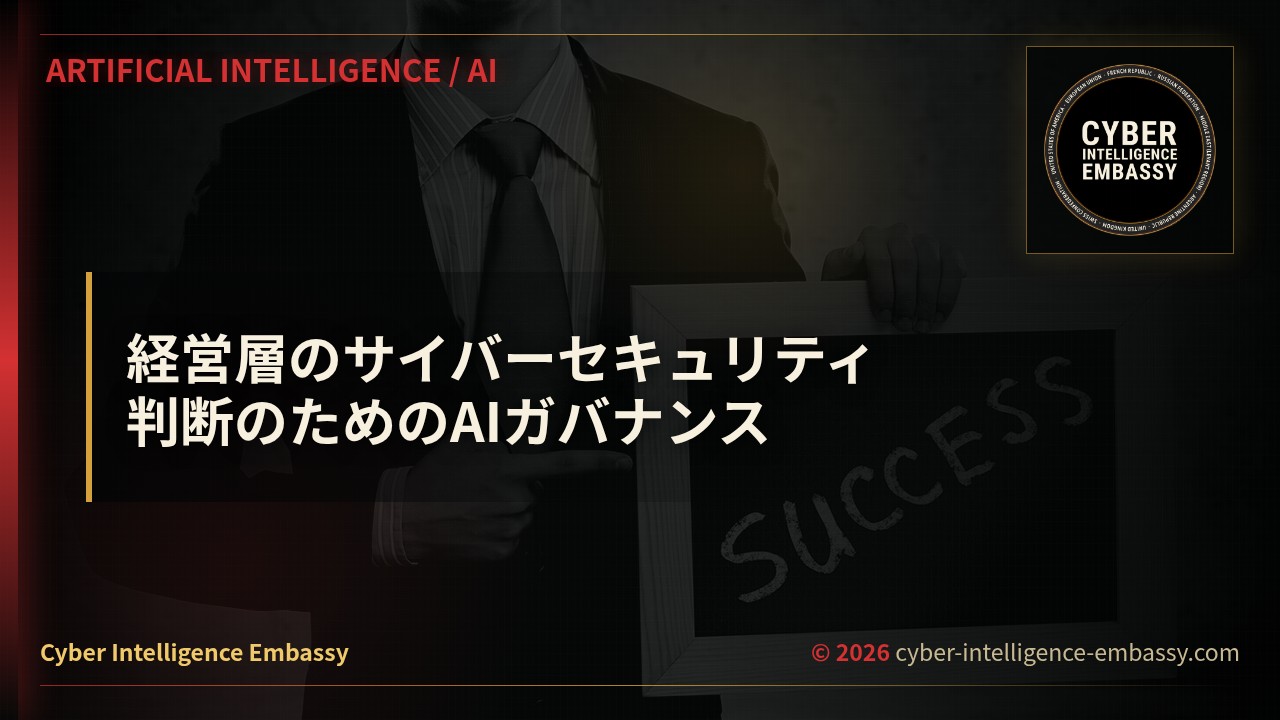 経営層のサイバーセキュリティ判断のためのAIガバナンス