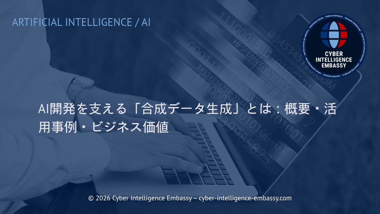 AI開発を支える「合成データ生成」とは：概要・活用事例・ビジネス価値
