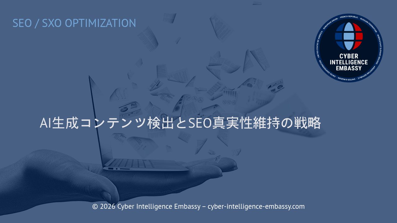 AI生成コンテンツ検出とSEO真実性維持の戦略