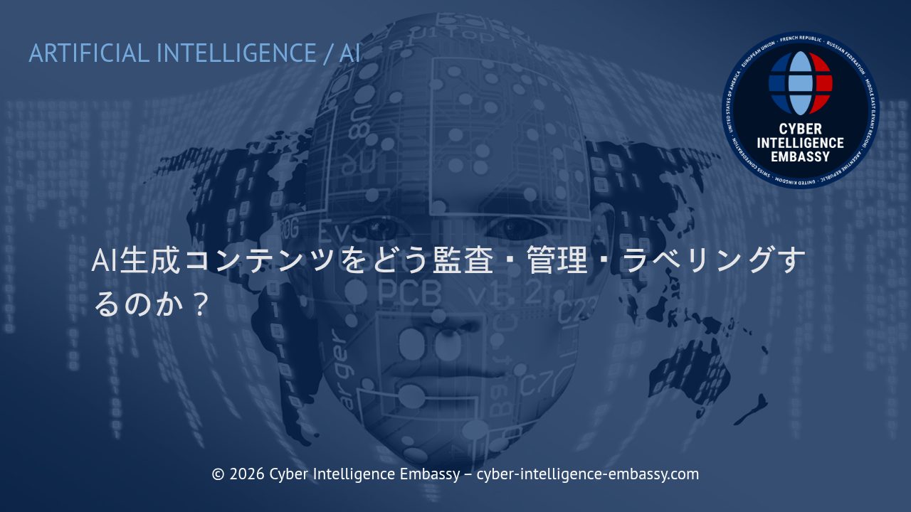 AI生成コンテンツをどう監査・管理・ラベリングするのか？