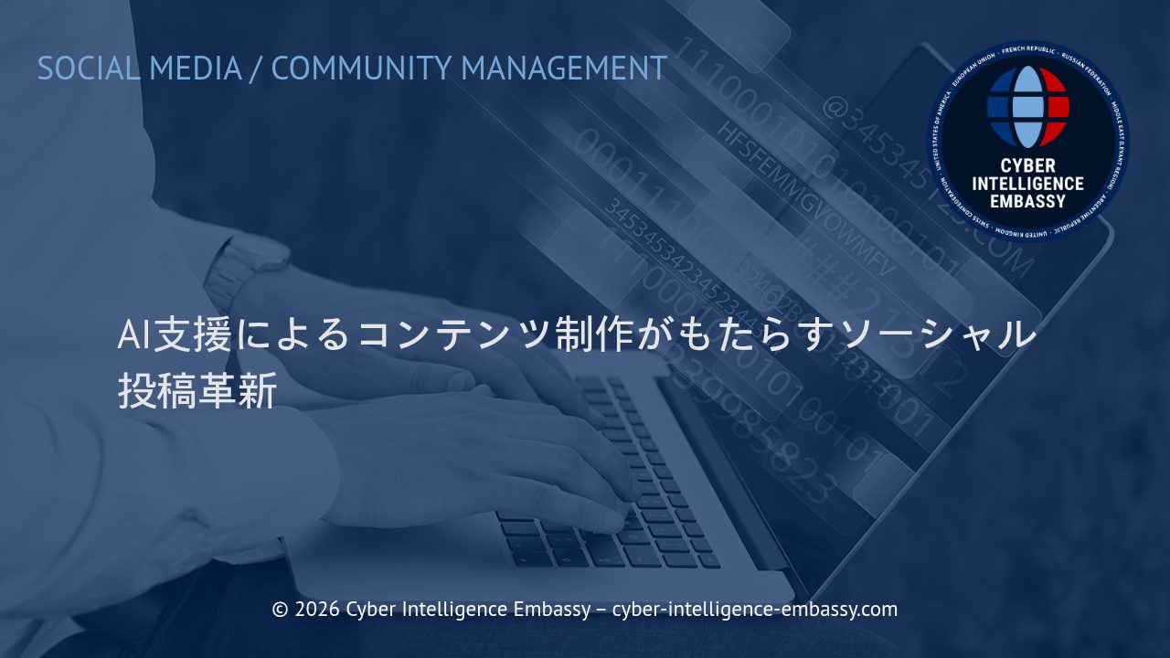 AI支援によるコンテンツ制作がもたらすソーシャル投稿革新