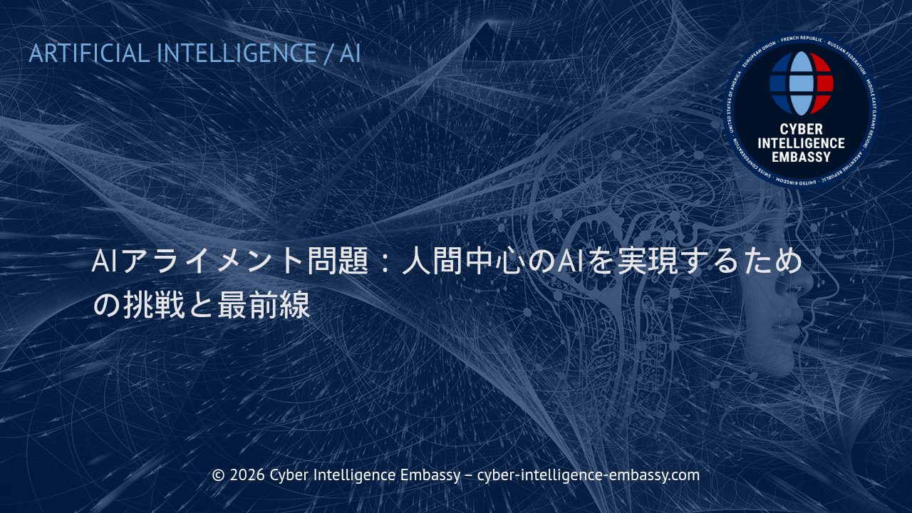 AIアライメント問題：人間中心のAIを実現するための挑戦と最前線
