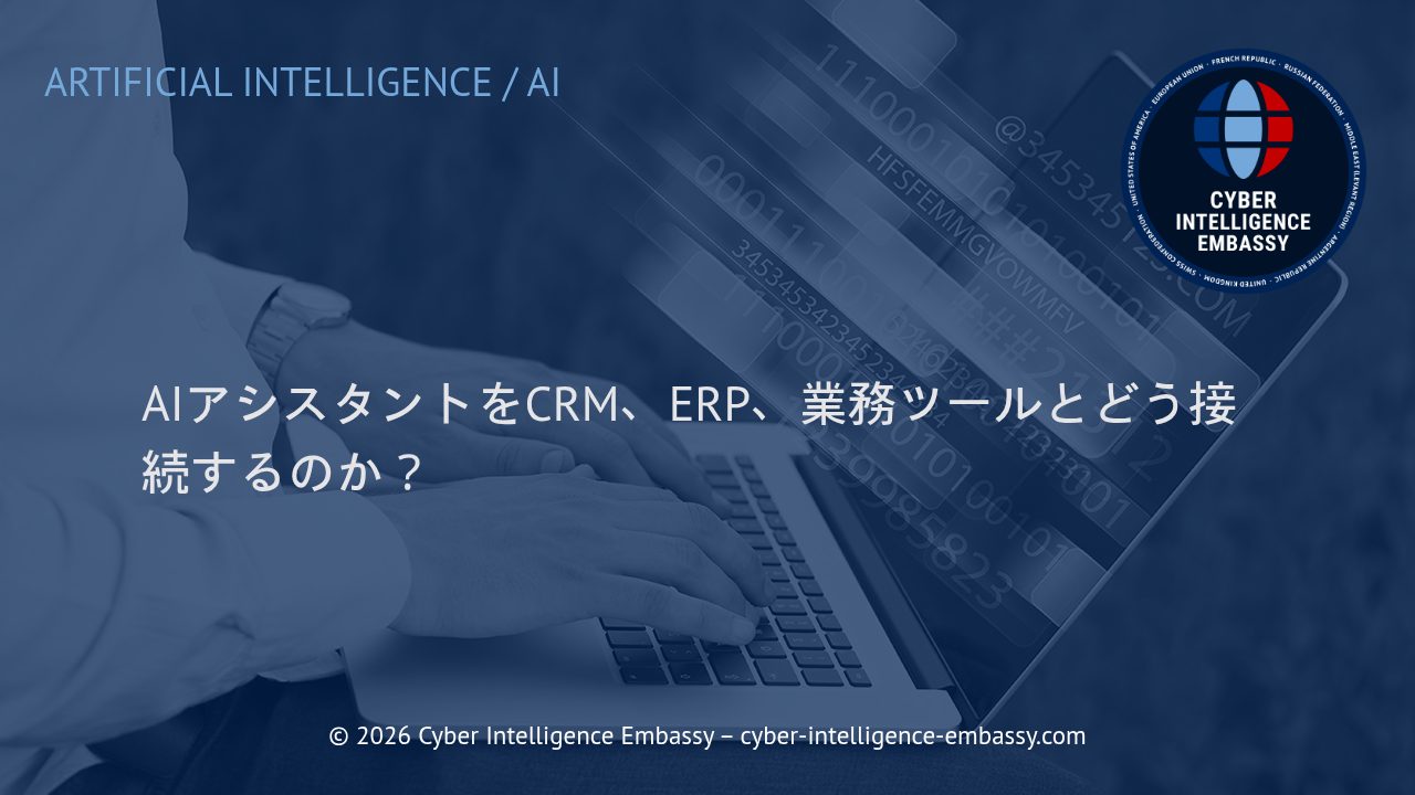 AIアシスタントをCRM、ERP、業務ツールとどう接続するのか？