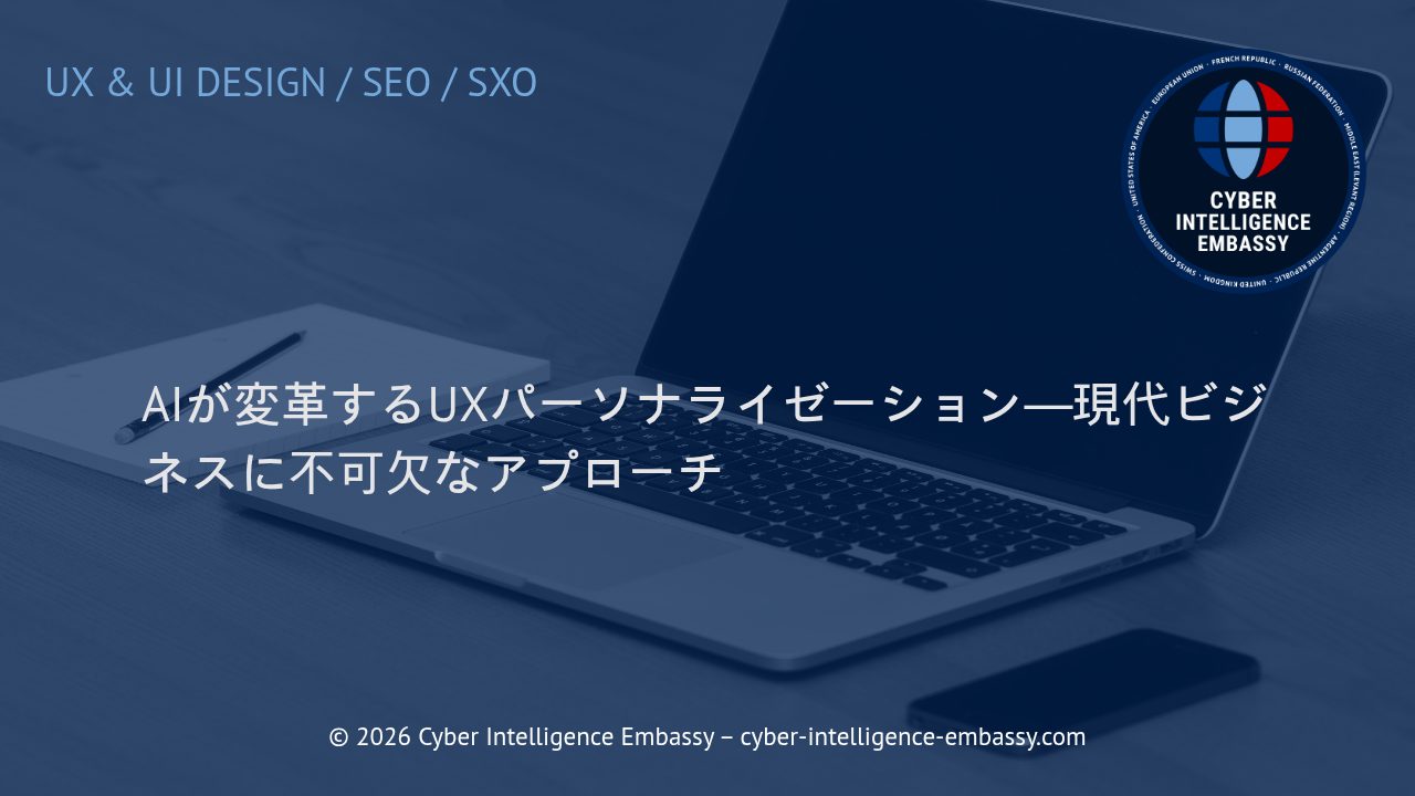AIが変革するUXパーソナライゼーション―現代ビジネスに不可欠なアプローチ