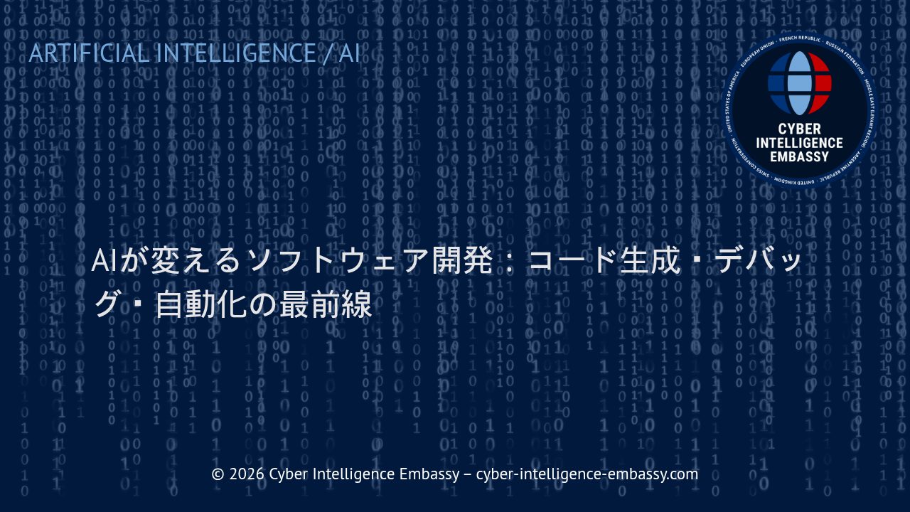 AIが変えるソフトウェア開発：コード生成・デバッグ・自動化の最前線
