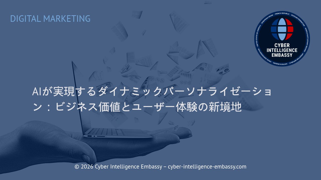 AIが実現するダイナミックパーソナライゼーション：ビジネス価値とユーザー体験の新境地