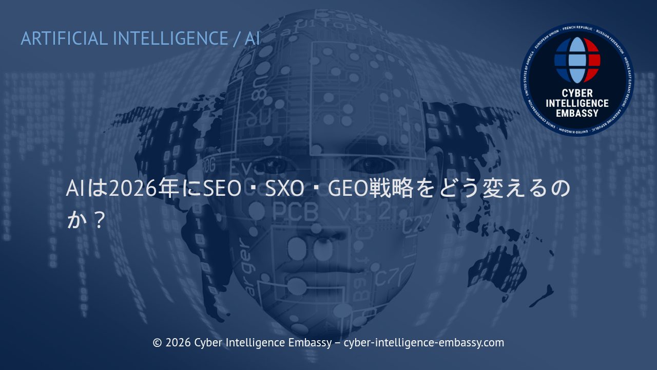 AIは2026年にSEO・SXO・GEO戦略をどう変えるのか？