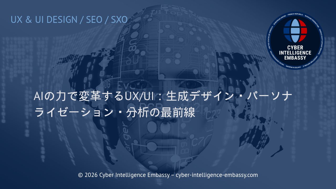 AIの力で変革するUX/UI：生成デザイン・パーソナライゼーション・分析の最前線