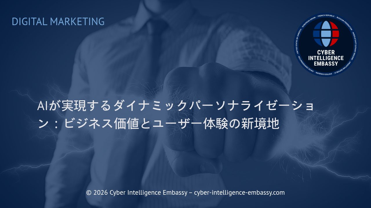 AIが実現するダイナミックパーソナライゼーション：ビジネス価値とユーザー体験の新境地