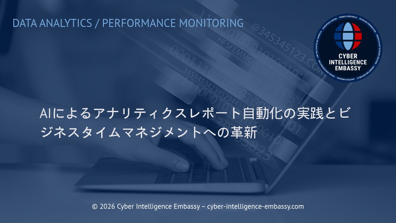 AIによるアナリティクスレポート自動化の実践とビジネスタイムマネジメントへの革新
