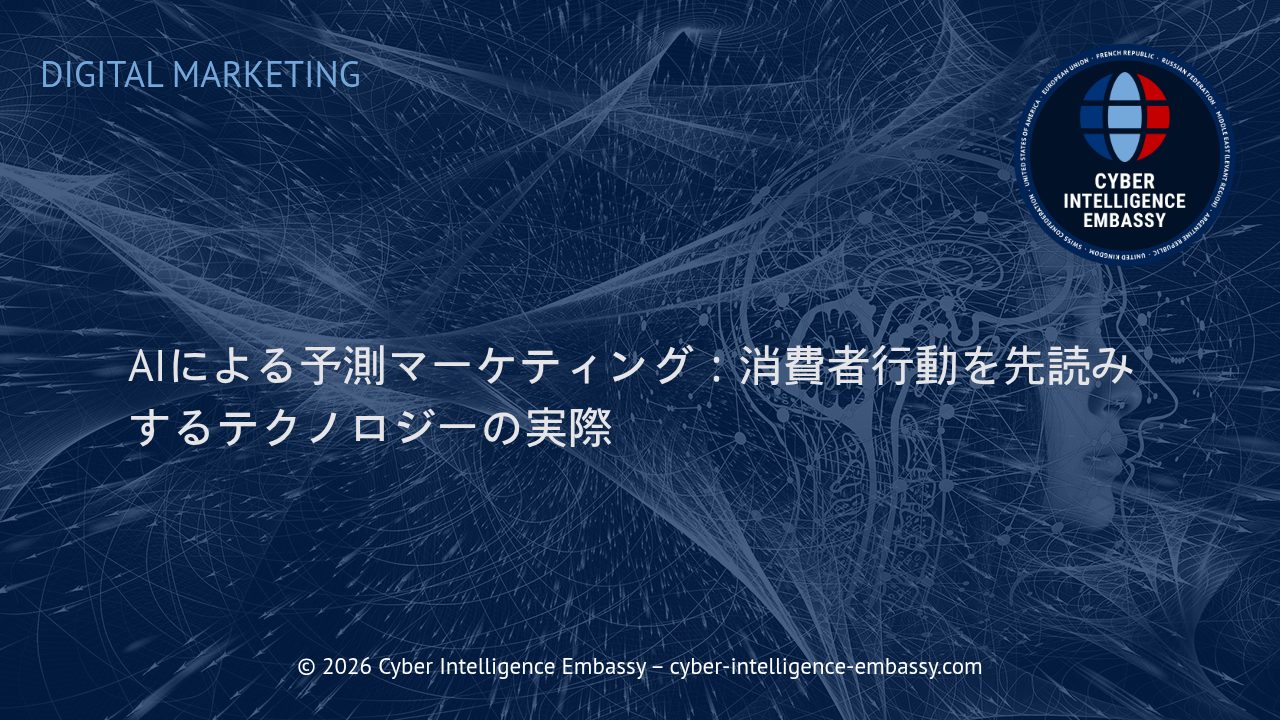 AIによる予測マーケティング：消費者行動を先読みするテクノロジーの実際