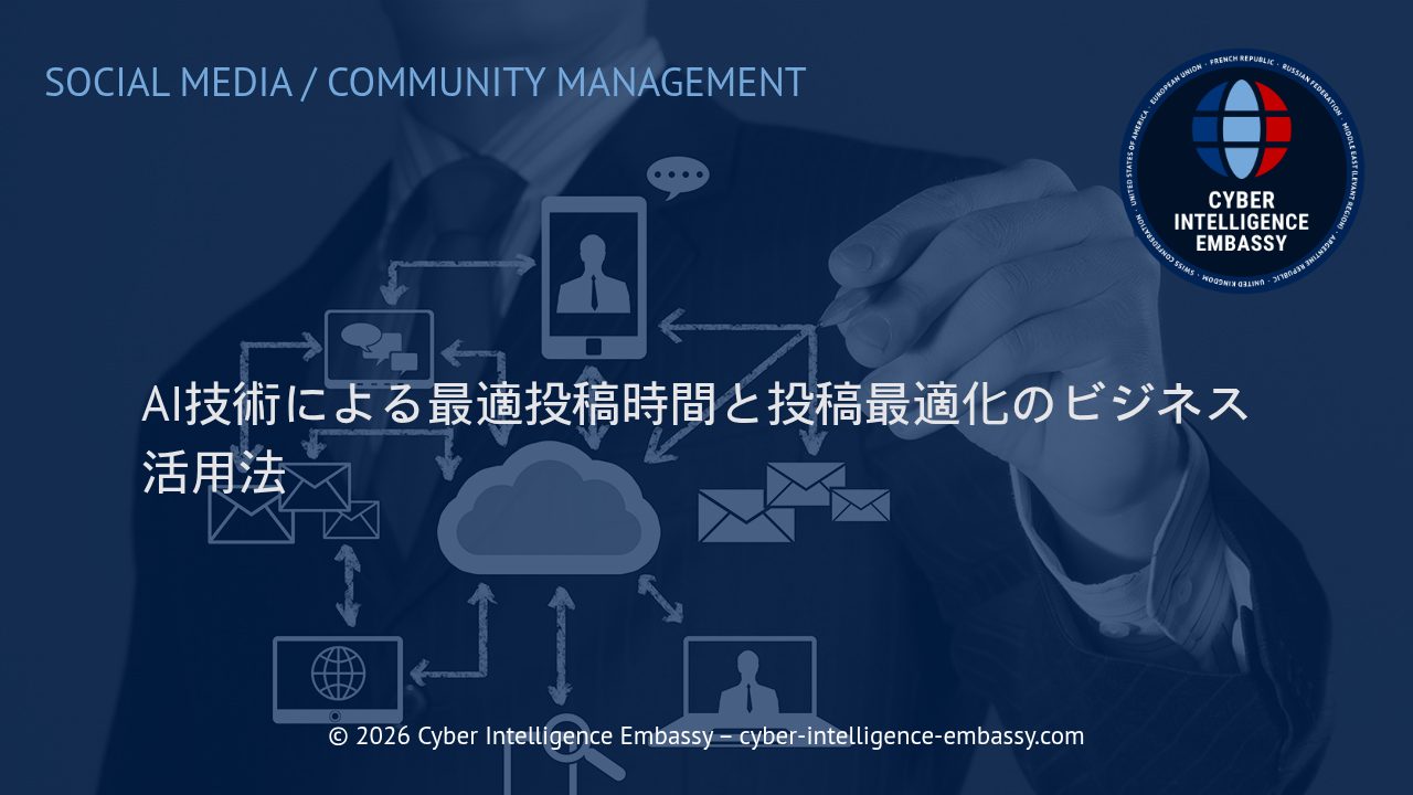 AI技術による最適投稿時間と投稿最適化のビジネス活用法
