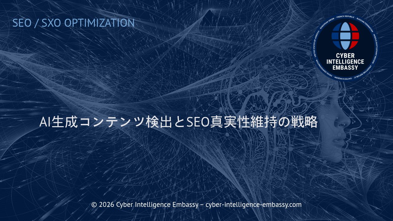 AI生成コンテンツ検出とSEO真実性維持の戦略