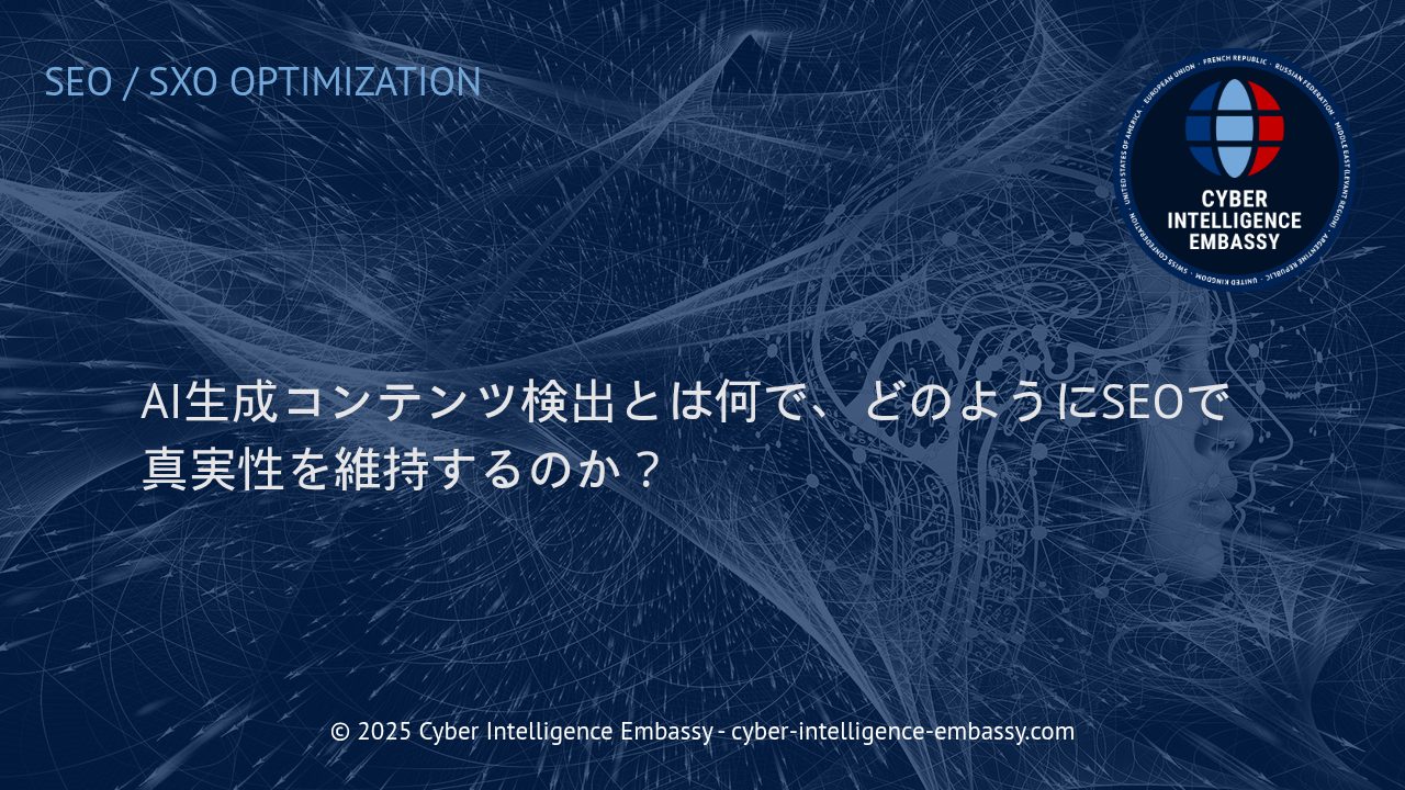 AI生成コンテンツ検出とSEO真実性維持の戦略