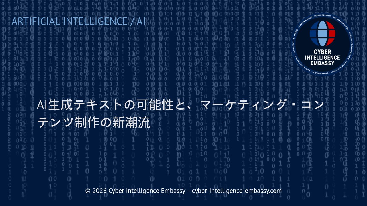 AI生成テキストの可能性と、マーケティング・コンテンツ制作の新潮流