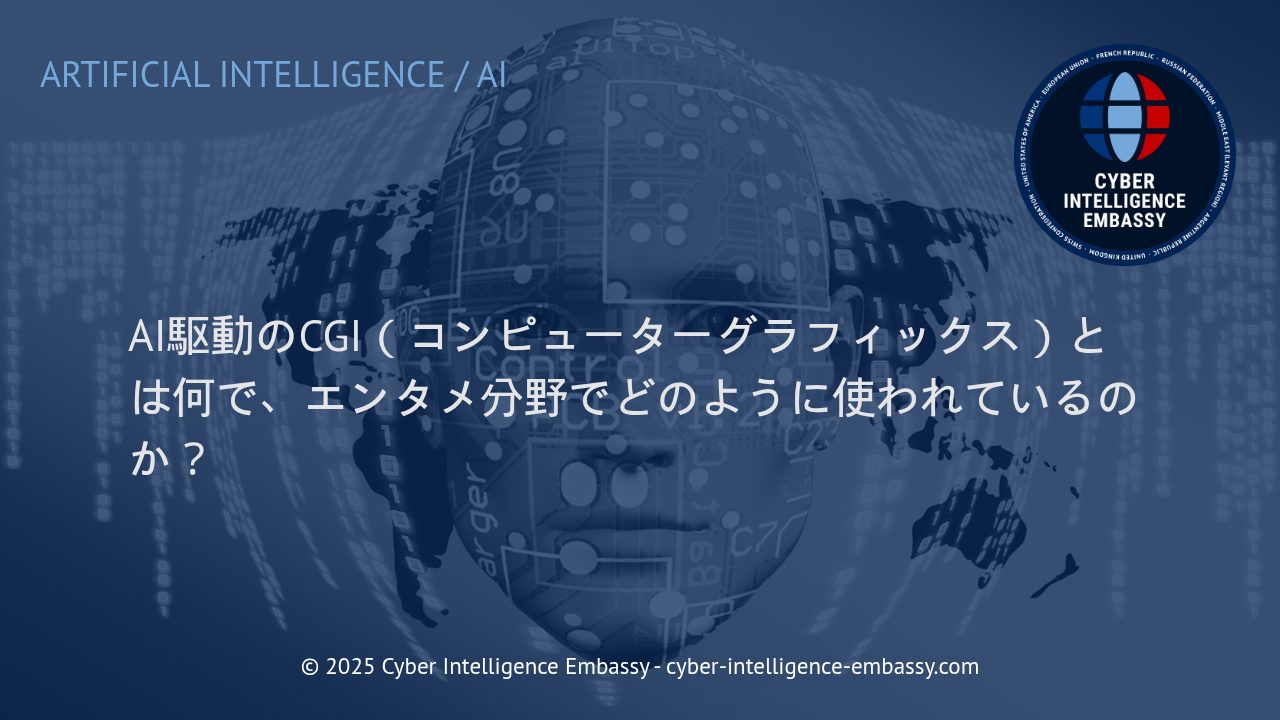 エンターテインメント業界を変革するAI駆動型CGIの最新動向と実用例