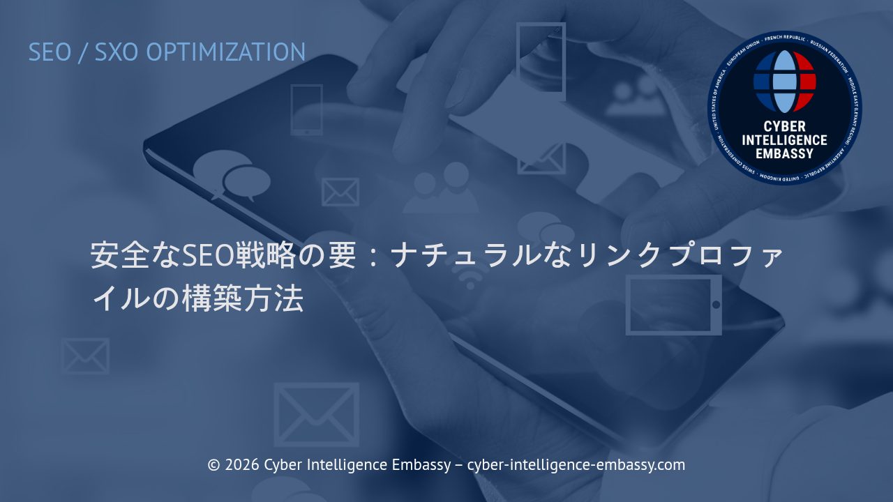 安全なSEO戦略の要：ナチュラルなリンクプロファイルの構築方法