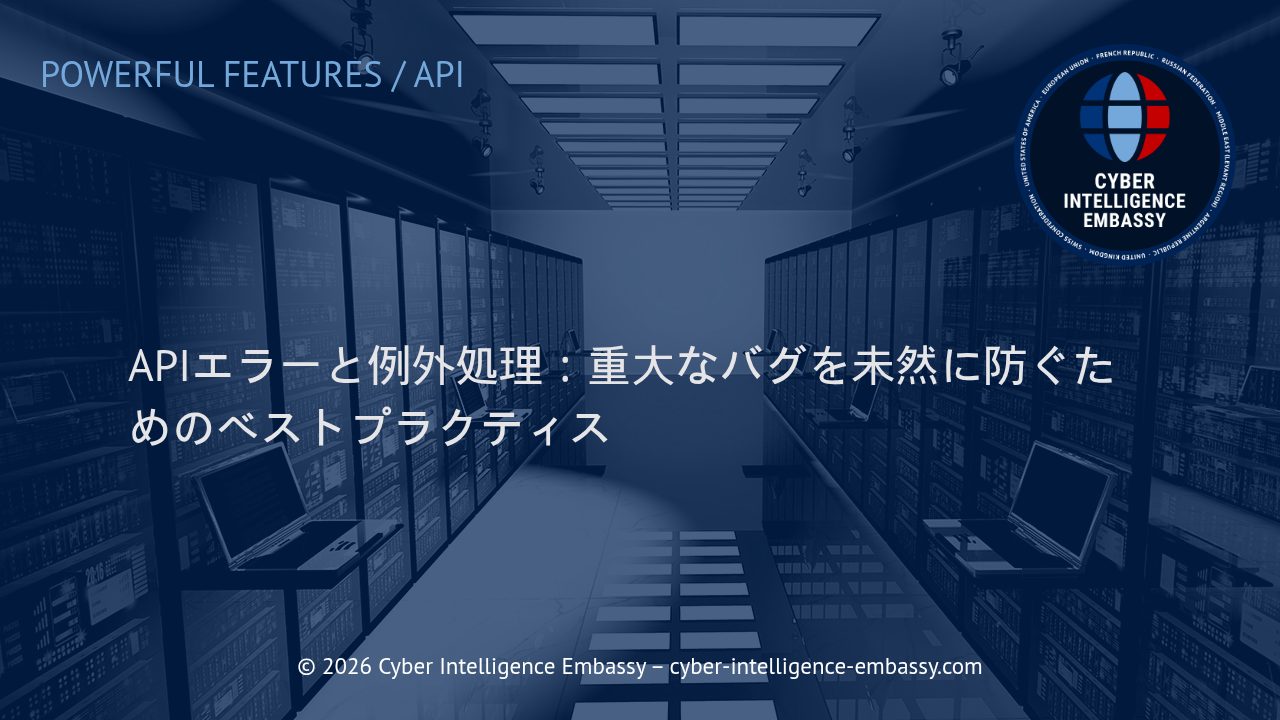 APIエラーと例外処理：重大なバグを未然に防ぐためのベストプラクティス