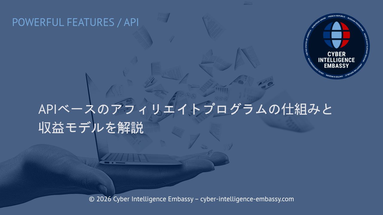APIベースのアフィリエイトプログラムの仕組みと収益モデルを解説