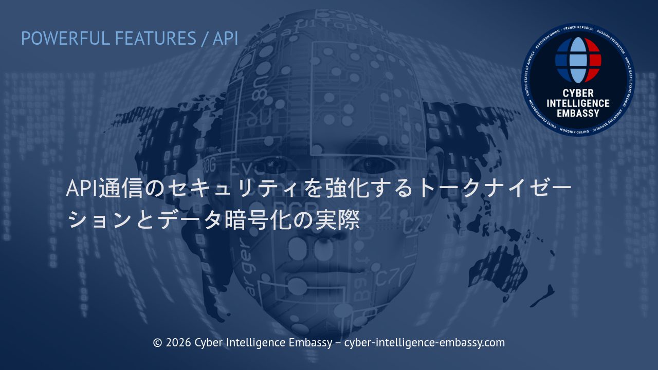 API通信のセキュリティを強化するトークナイゼーションとデータ暗号化の実際