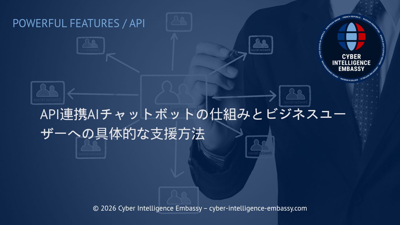 API連携AIチャットボットの仕組みとビジネスユーザーへの具体的な支援方法
