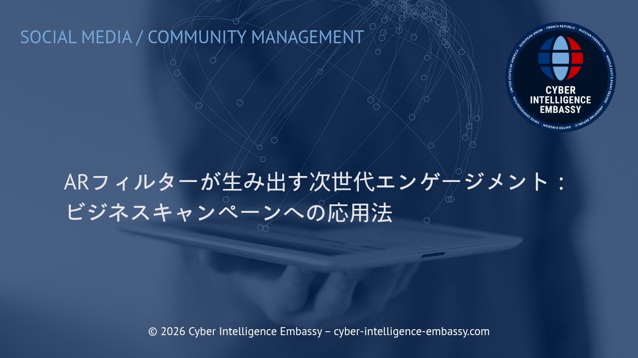 ARフィルターが生み出す次世代エンゲージメント：ビジネスキャンペーンへの応用法