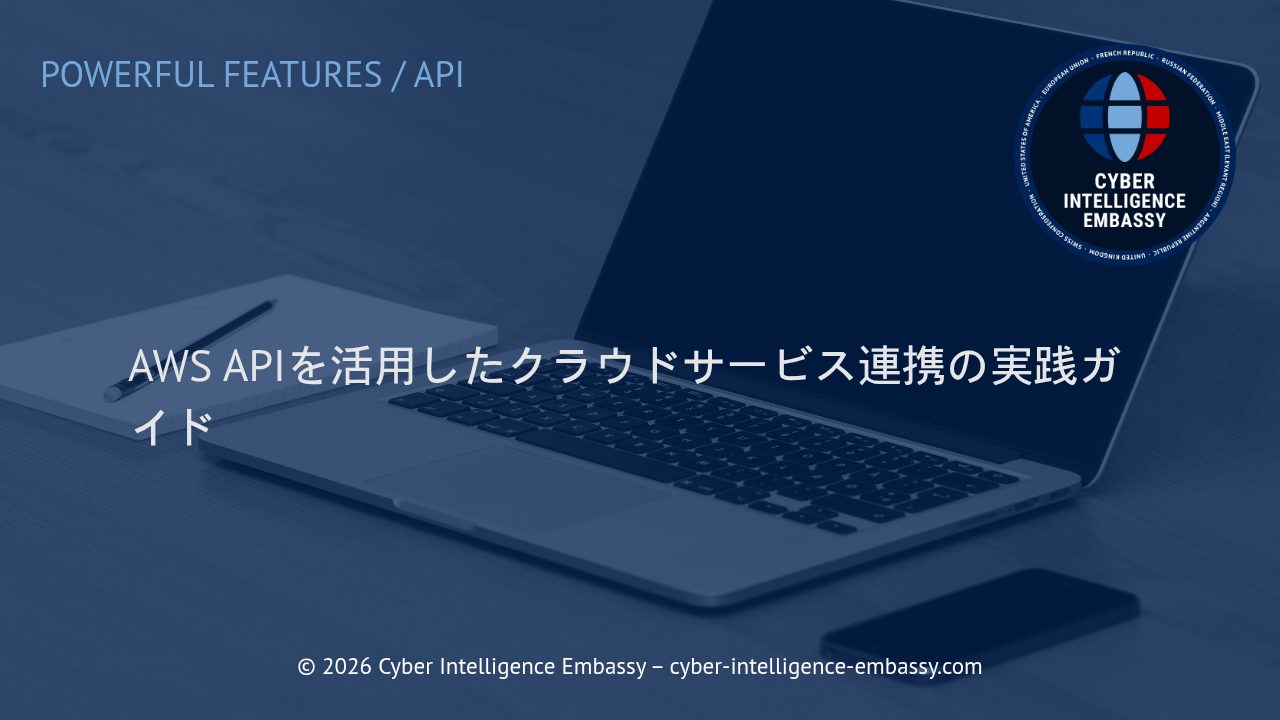AWS APIを活用したクラウドサービス連携の実践ガイド