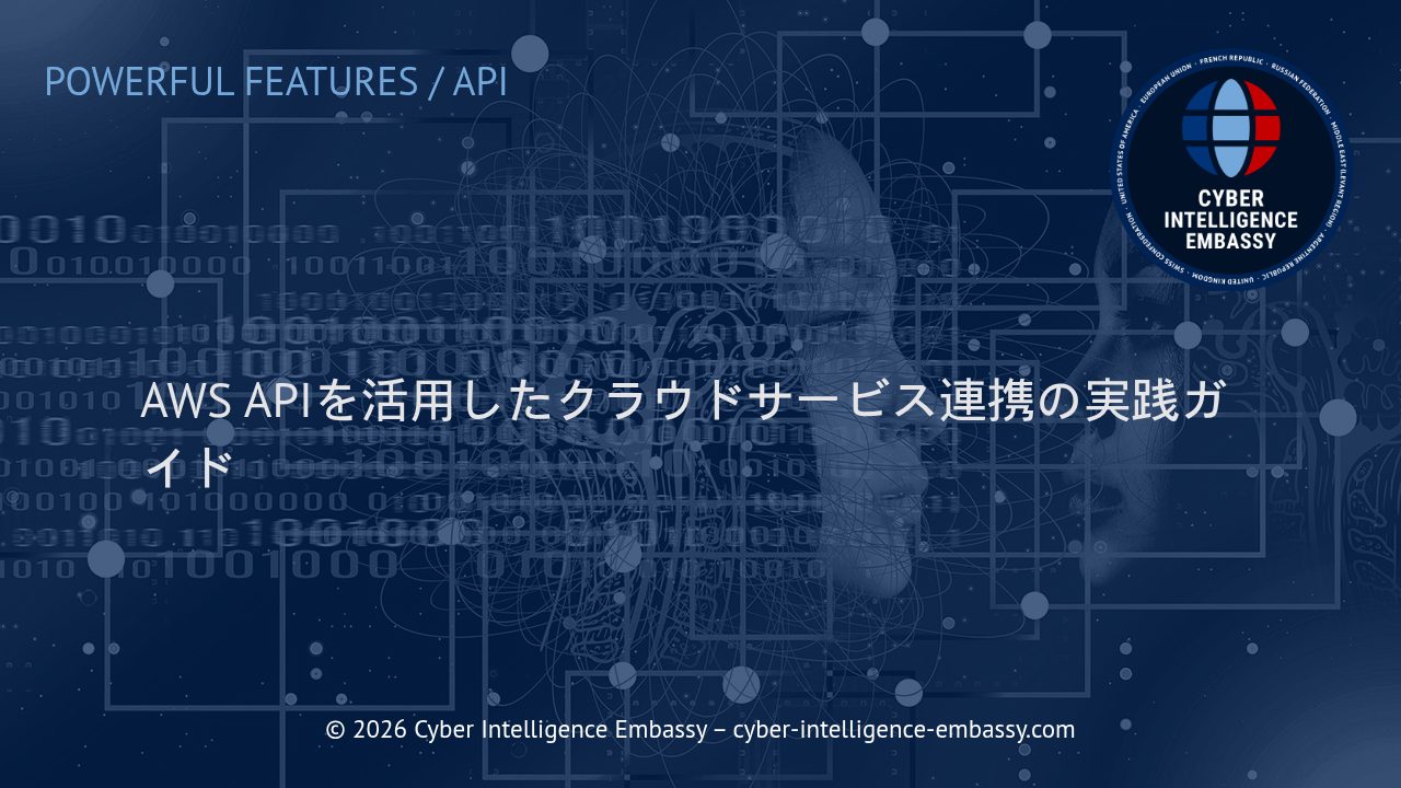 AWS APIを活用したクラウドサービス連携の実践ガイド