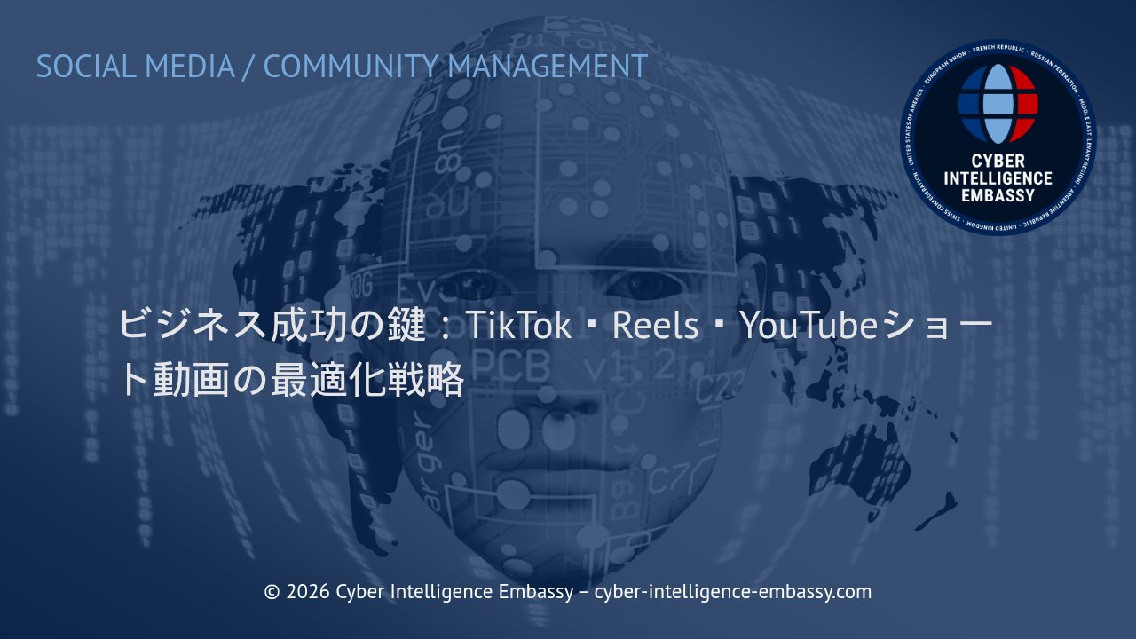 ビジネス成功の鍵：TikTok・Reels・YouTubeショート動画の最適化戦略