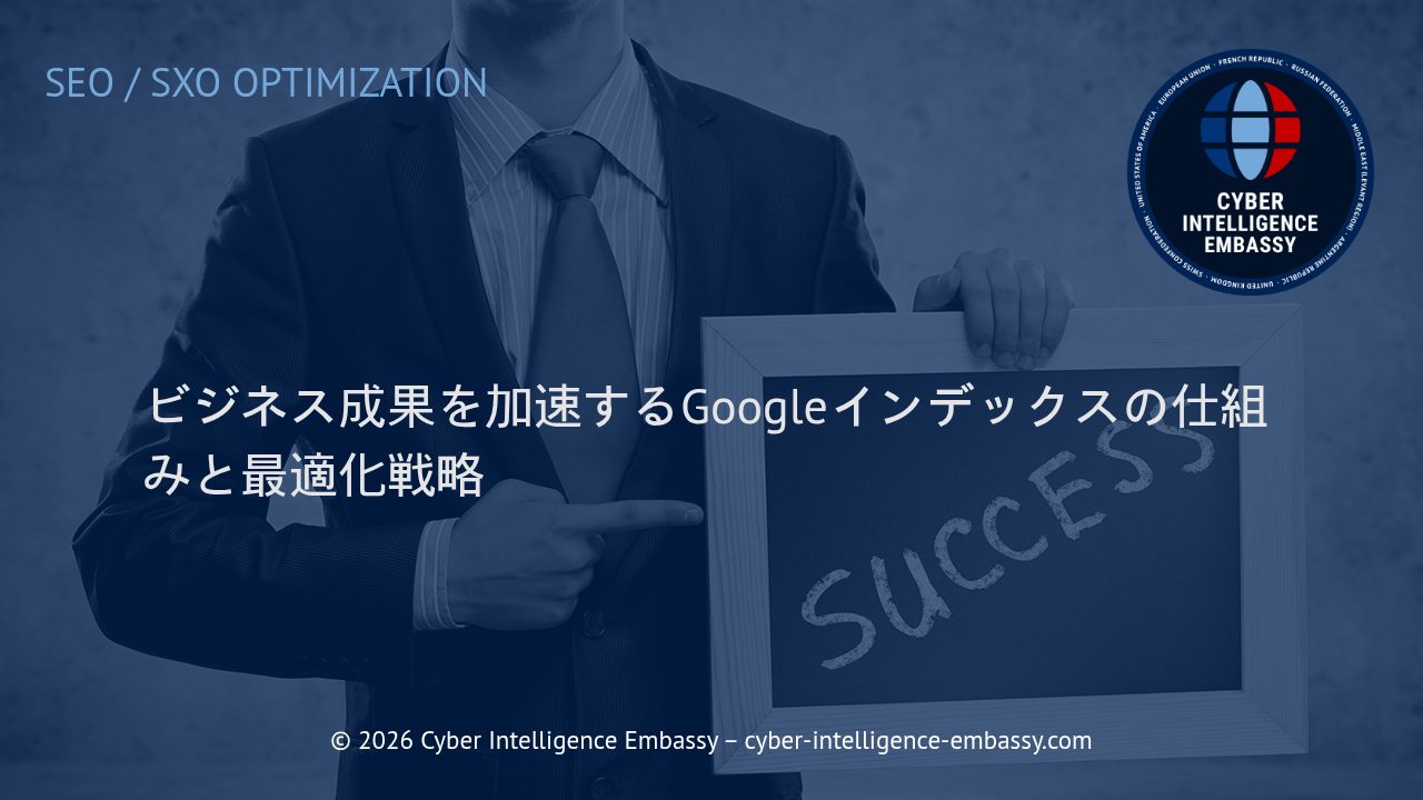 ビジネス成果を加速するGoogleインデックスの仕組みと最適化戦略